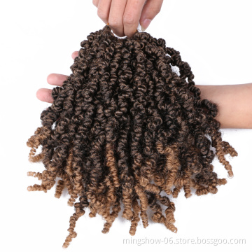 High quality spring twist hair crochet braids small crochet braids passion twist bomb twist hair for black women